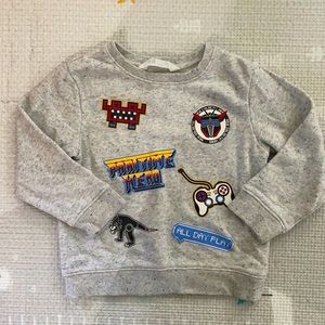H&M boys 2-4 video game sweatshirt
